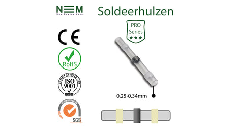 Soldeerhuls PRO Series Wit 0.25-0.34mm - per stuk