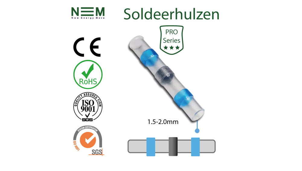 Soldeerhuls PRO Series Blauw 1.5-2.0mm - per stuk