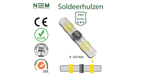 Soldeerhuls PRO Series Geel 4 - 6.0 mm - per stuk