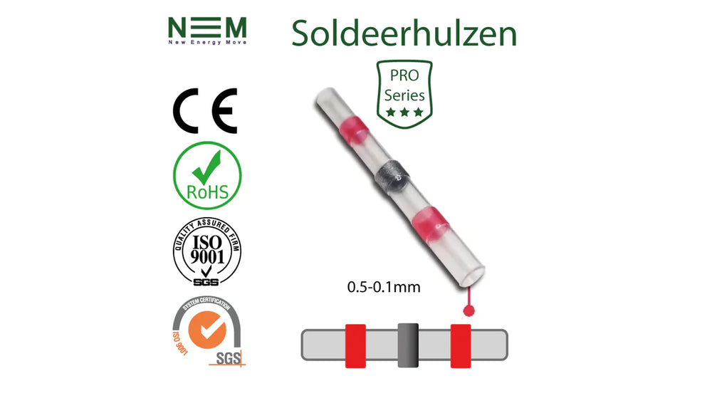 Soldeerhuls PRO Series Rood 0.5-0.1mm - per stuk
