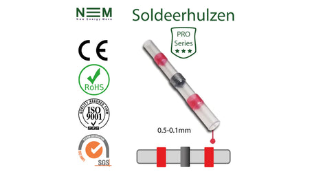 Soldeerhuls PRO Series Rood 0.5-0.1mm - per stuk